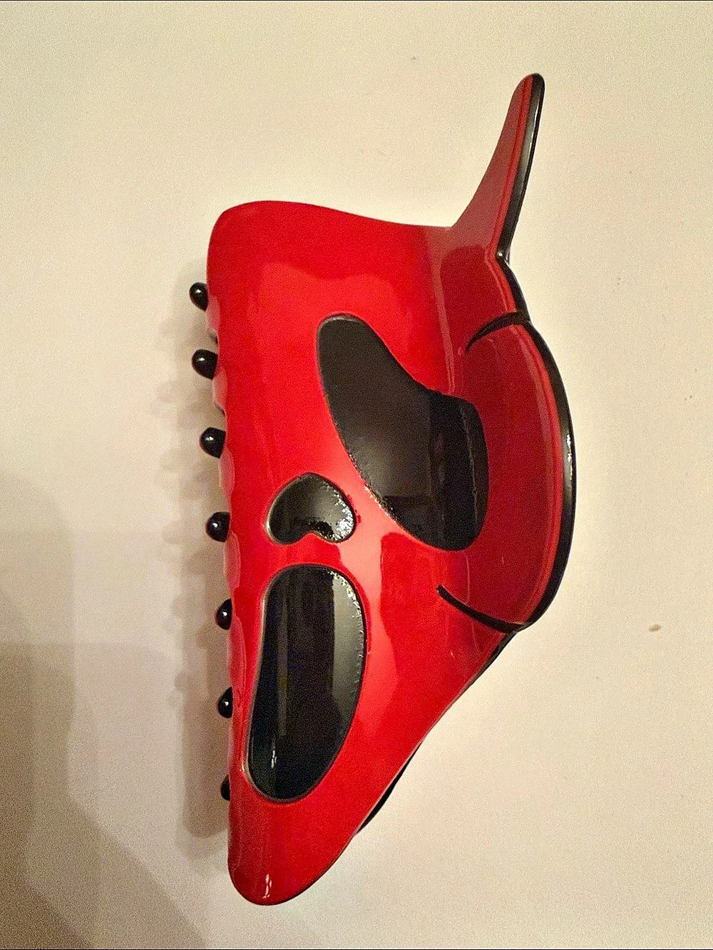 Red Devil Scream Hair Claw Clip